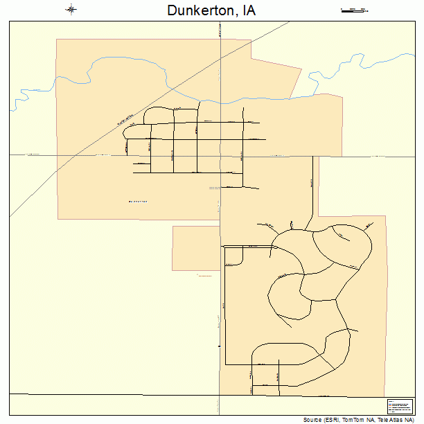 Dunkerton, IA street map