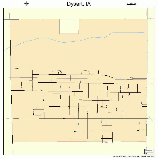 Dysart, IA street map
