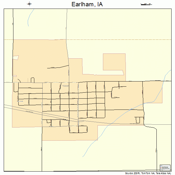 Earlham, IA street map