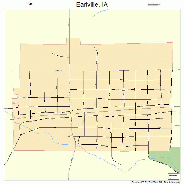 Earlville, IA street map
