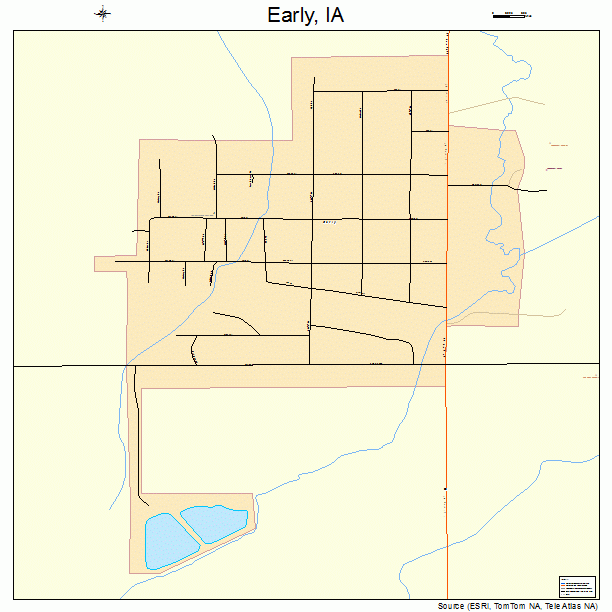 Early, IA street map