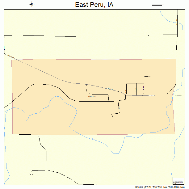 East Peru, IA street map