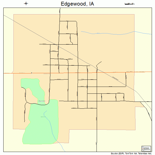Edgewood, IA street map
