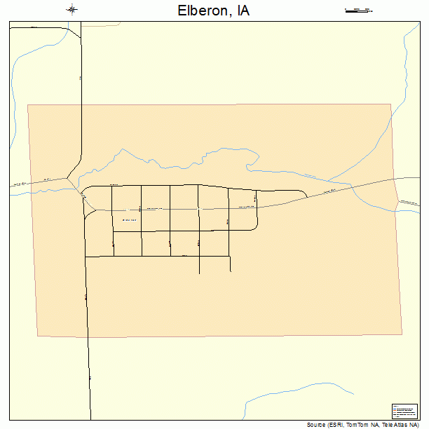 Elberon, IA street map
