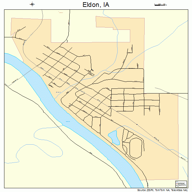 Eldon, IA street map
