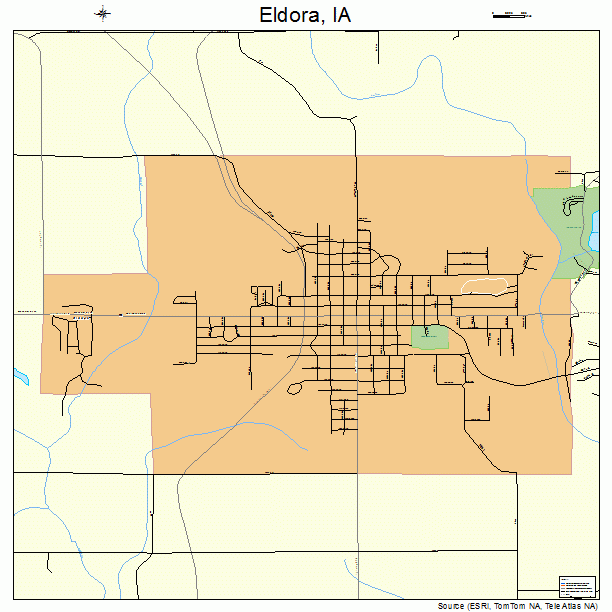 Eldora, IA street map