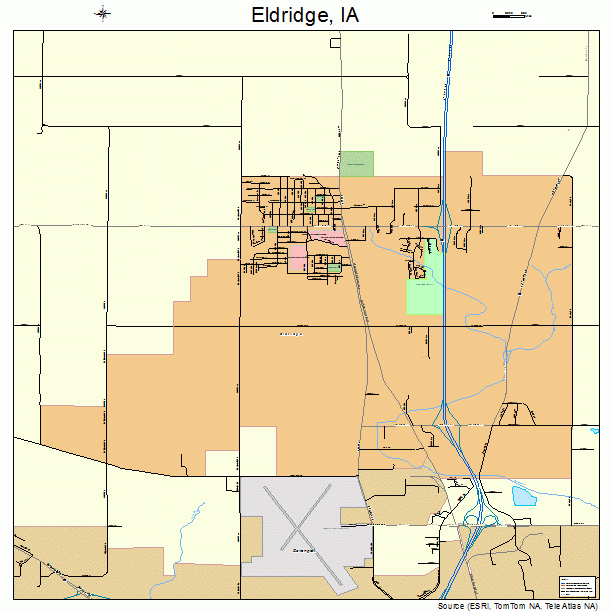 Eldridge, IA street map