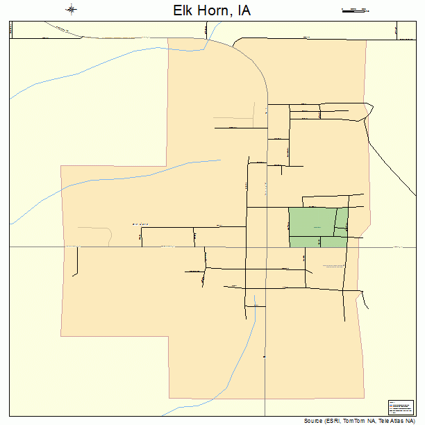 Elk Horn, IA street map