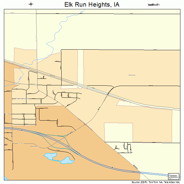 Elk Run Heights, IA street map