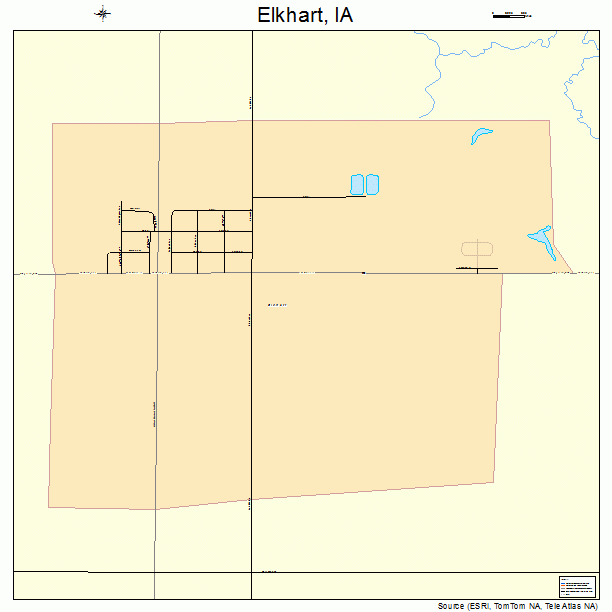 Elkhart, IA street map