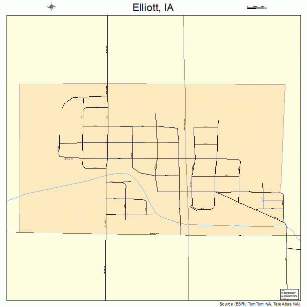 Elliott, IA street map