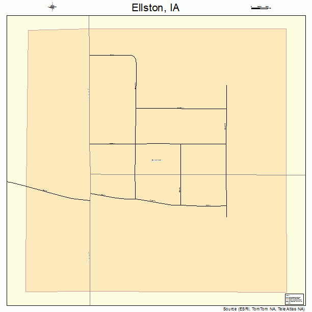 Ellston, IA street map