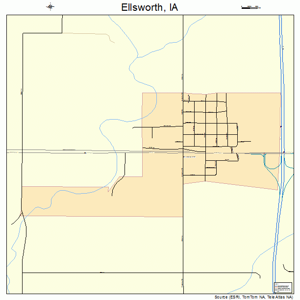 Ellsworth, IA street map