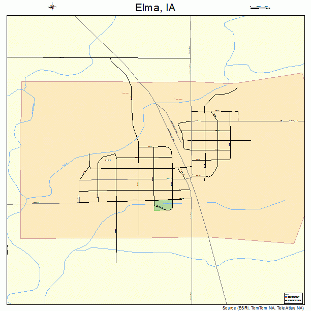 Elma, IA street map