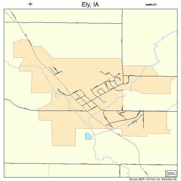 Ely, IA street map