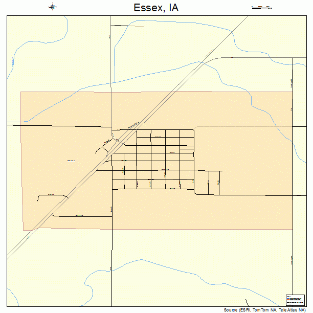 Essex, IA street map