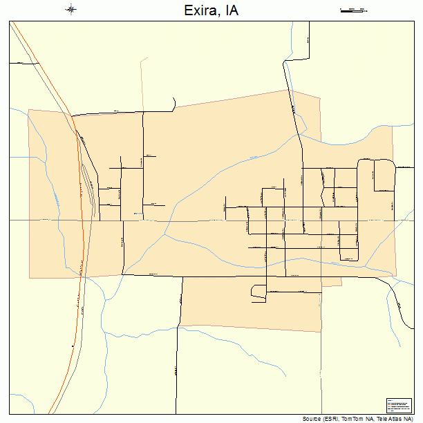 Exira, IA street map