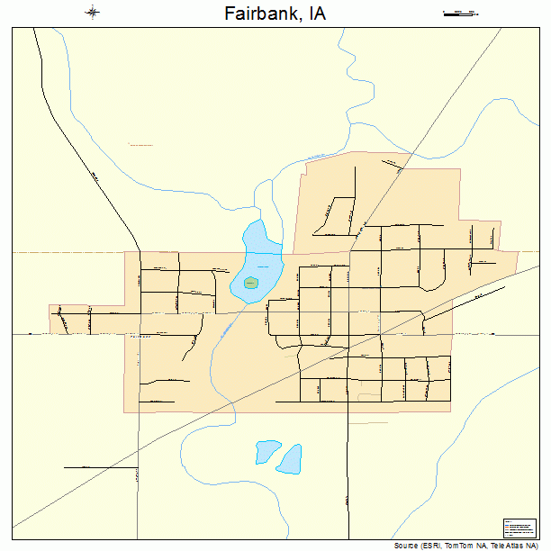 Fairbank, IA street map