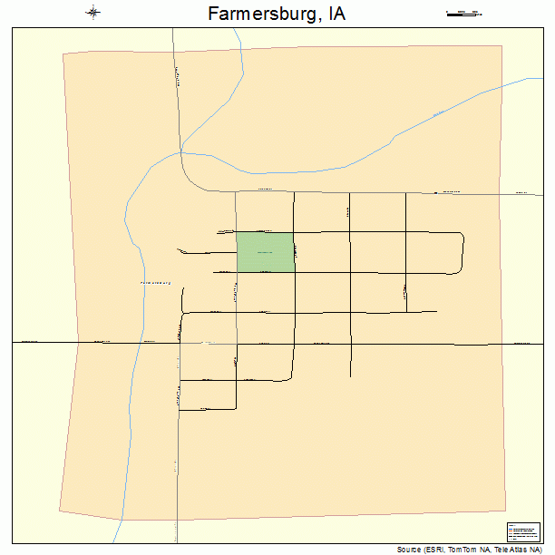 Farmersburg, IA street map