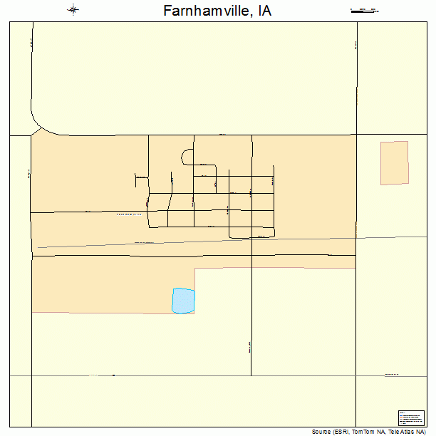 Farnhamville, IA street map