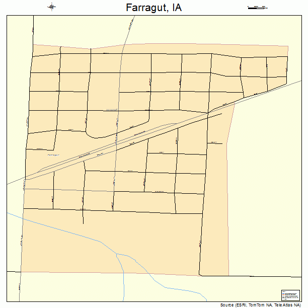 Farragut, IA street map