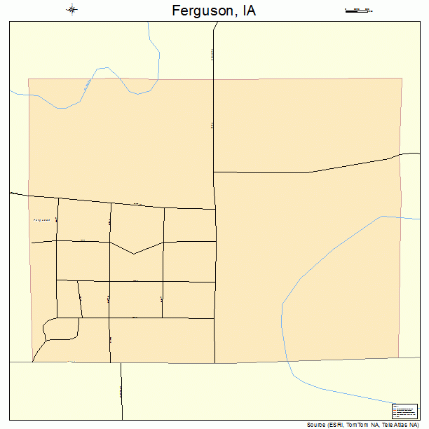 Ferguson, IA street map