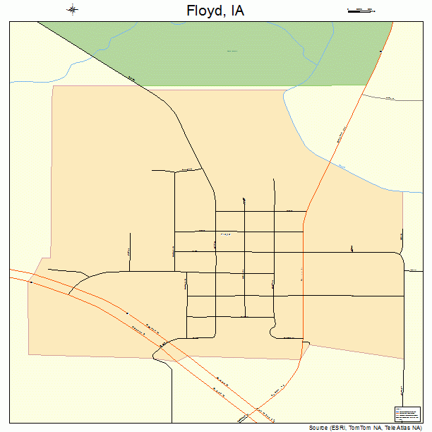 Floyd, IA street map