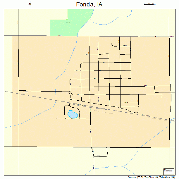 Fonda, IA street map