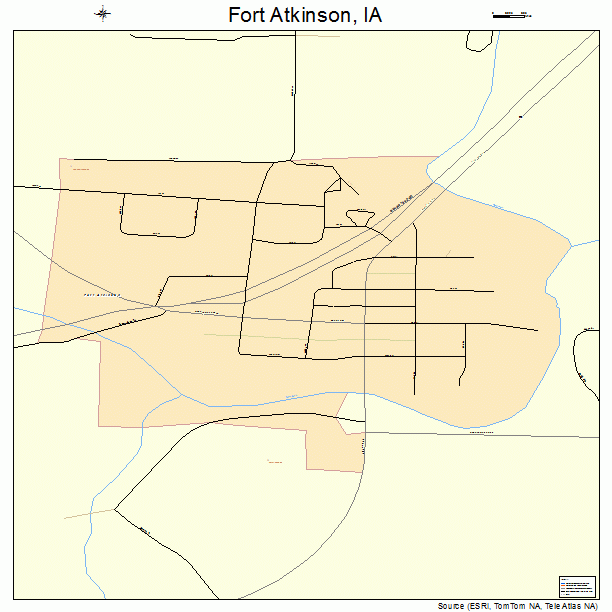 Fort Atkinson, IA street map