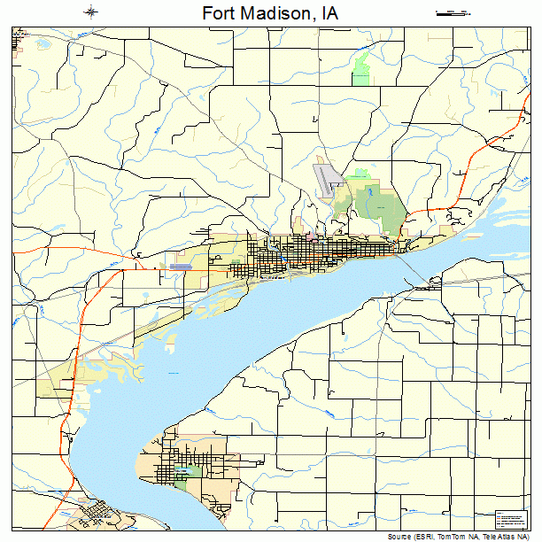 Fort Madison, IA street map