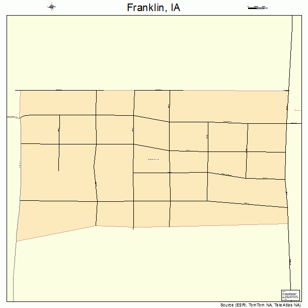 Franklin, IA street map