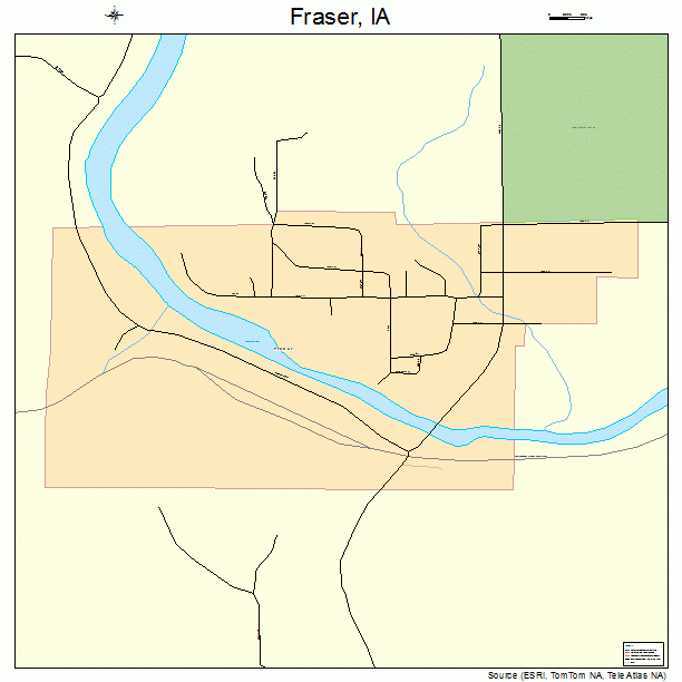 Fraser, IA street map