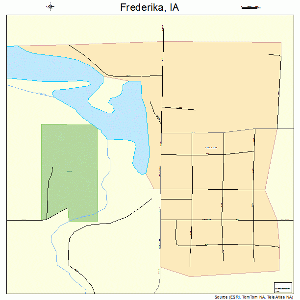 Frederika, IA street map