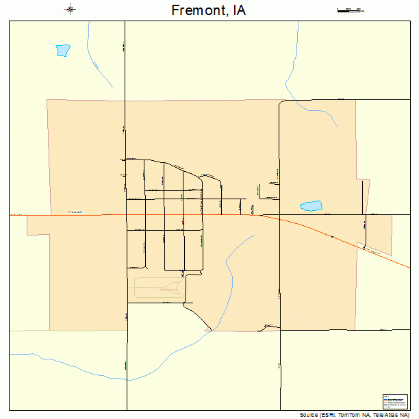 Fremont, IA street map
