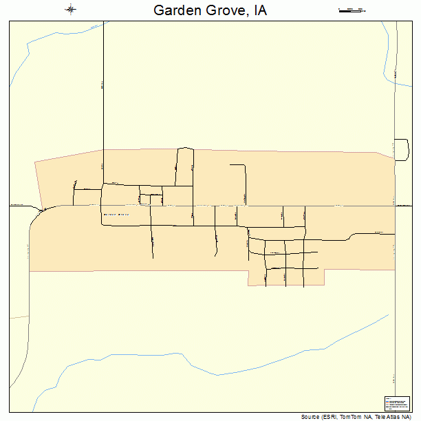 Garden Grove, IA street map