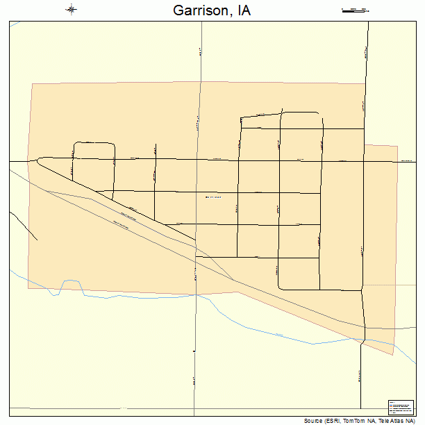 Garrison, IA street map