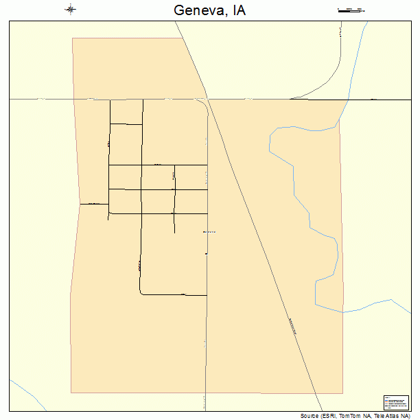 Geneva, IA street map