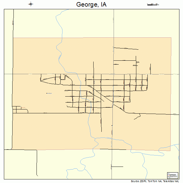 George, IA street map