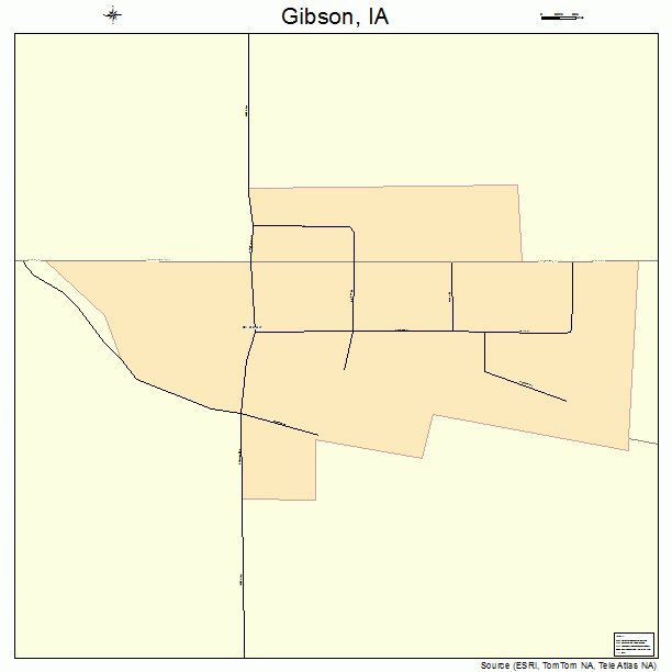 Gibson, IA street map