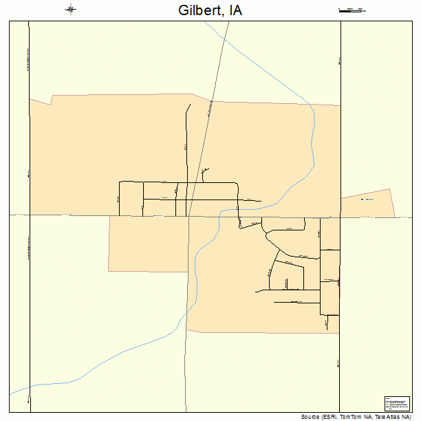 Gilbert, IA street map