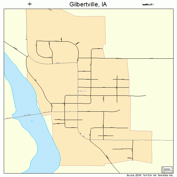 Gilbertville, IA street map