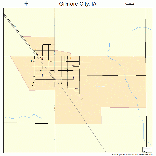Gilmore City, IA street map