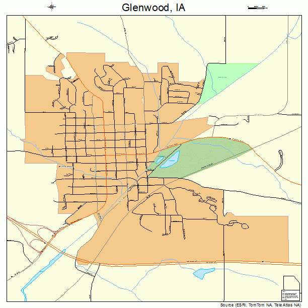 Glenwood, IA street map