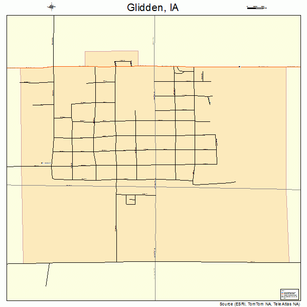 Glidden, IA street map