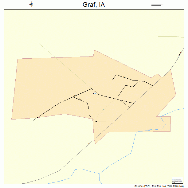 Graf, IA street map