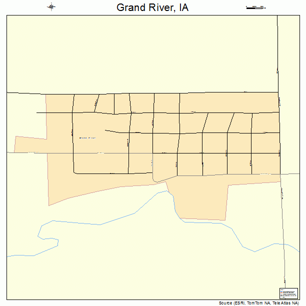 Grand River, IA street map