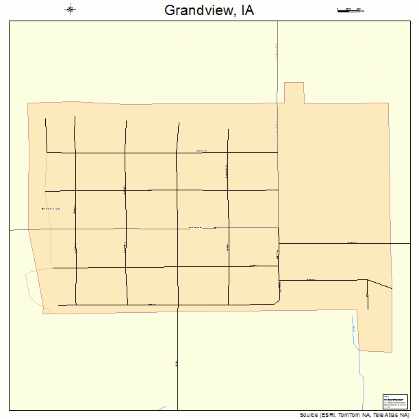 Grandview, IA street map