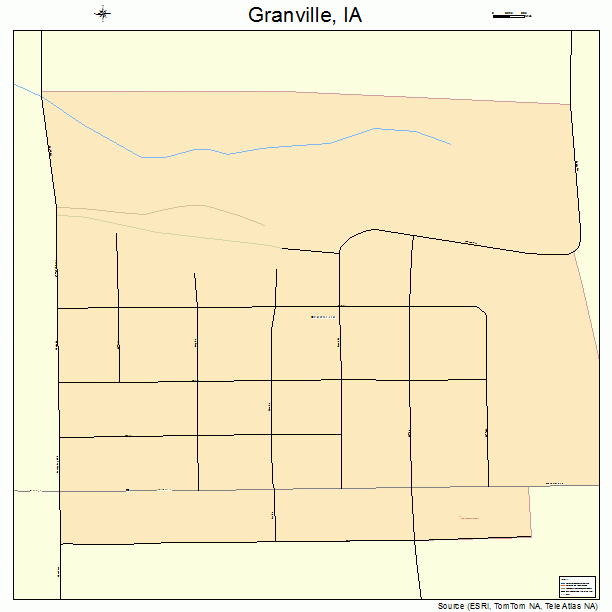 Granville, IA street map