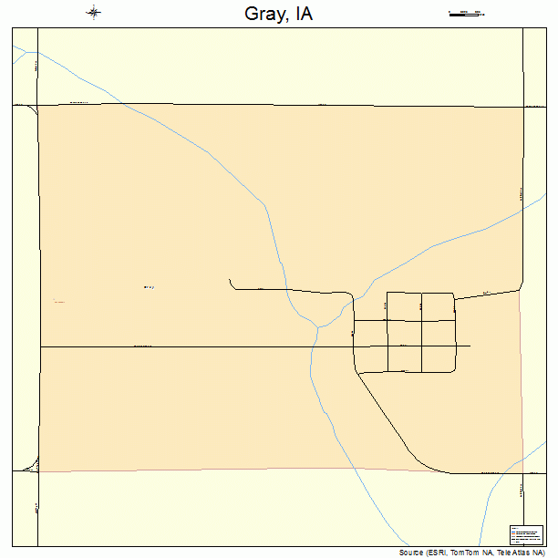 Gray, IA street map