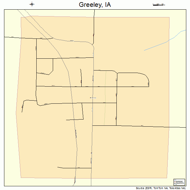 Greeley, IA street map